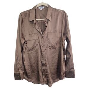 Equipment Womens Satin Blouse Size S Quiet Luxury Minimalist Career Corp Capsule